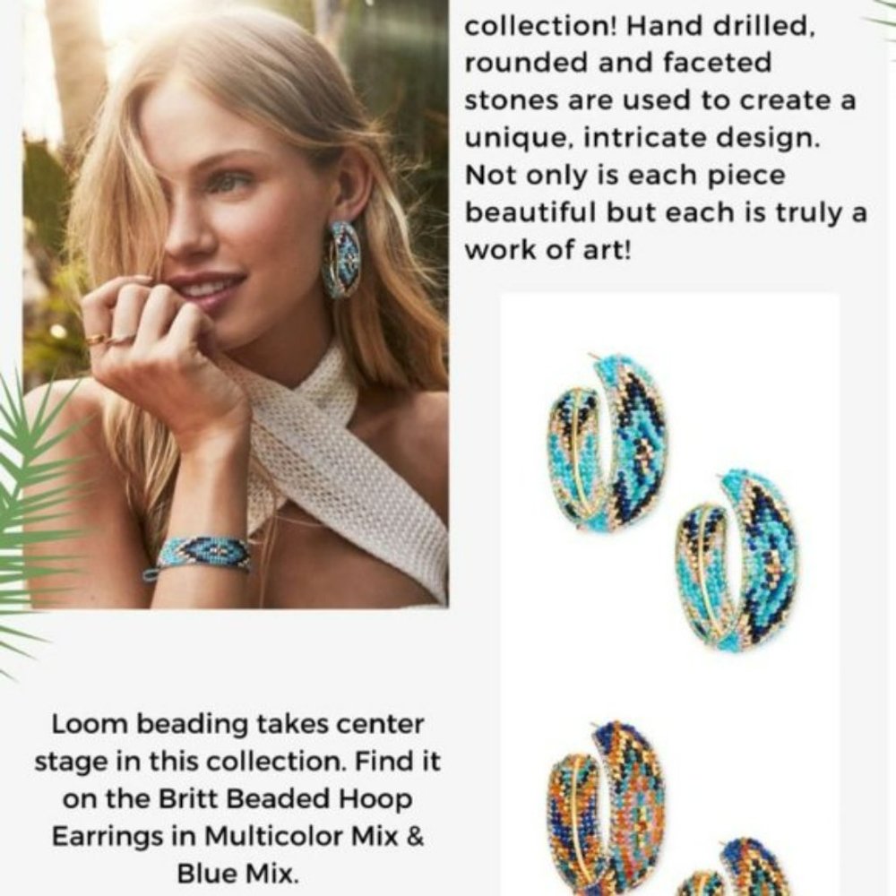KENDRA SCOTT • Britt Gold Beaded Bracelet in Neutral Mix* - Picture 6 of 10